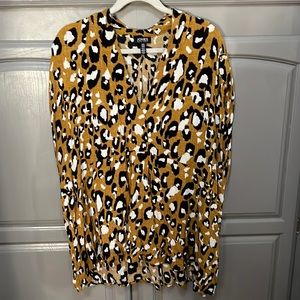 Cheetah Print Blouse